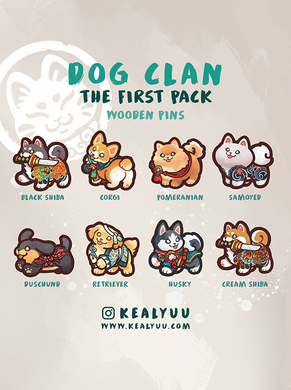 Wooden Pin Blind Bag | Dog Clan Series 1: The First Pack