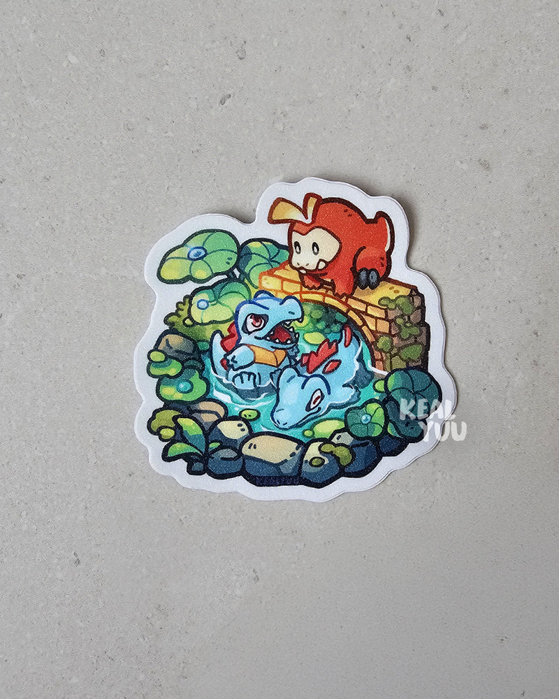 Sticker Die-Cut | Pokemon: Totodile & Fuecoco