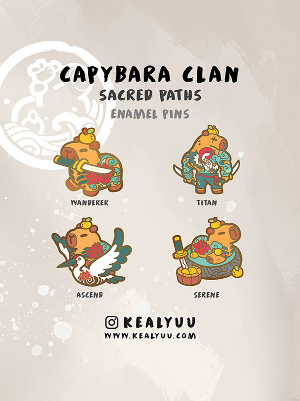 Enamel Pin Blind Bag | Capybara Clan Series 1: Sacred Paths