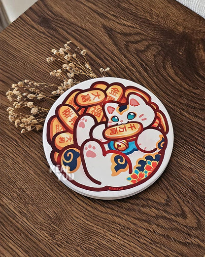 Diatomite Coaster | Paw Clan Blessings