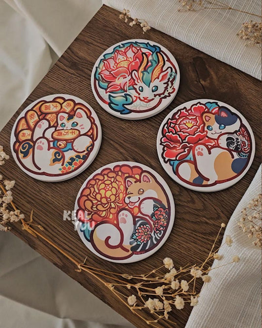 Diatomite Coaster | Paw Clan Blessings