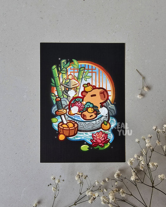 Print | Capybara Clan: Serene