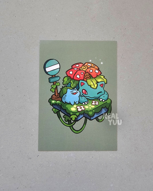 Print | Pokemon: Bulbasaur & Venusaur