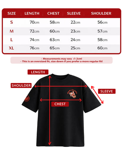 Oversized T-Shirt |  Paw District: Ramen Shop (Beige)