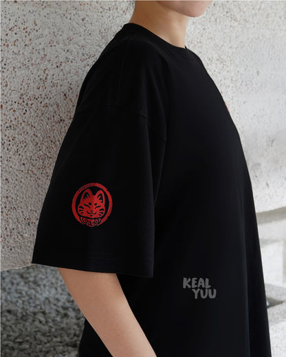 Oversized T-Shirt |  Paw District: Ramen Shop (Black)