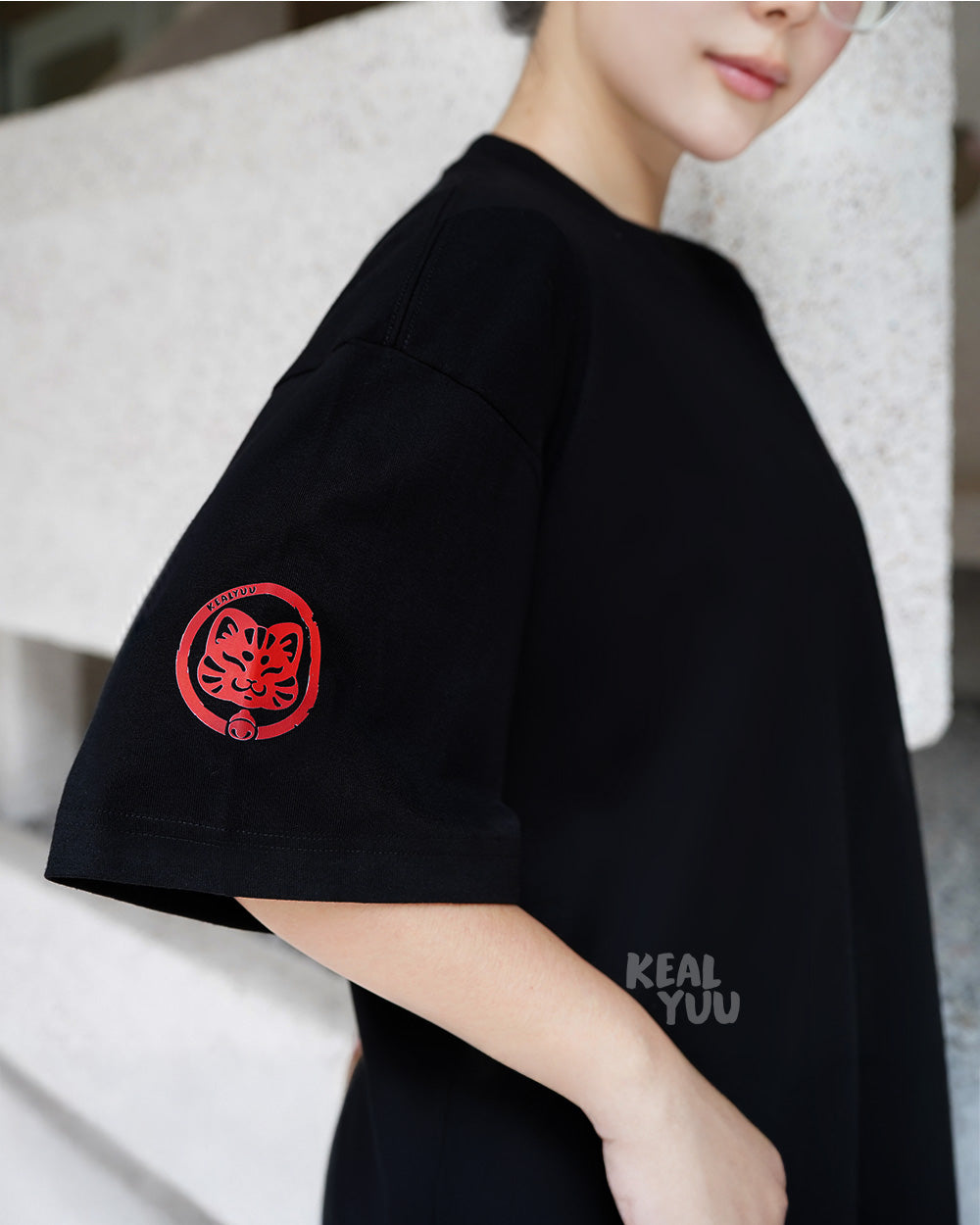 Oversized T-Shirt |  Paw District: Sushi Shop (Black)