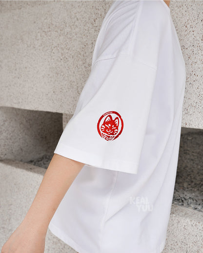 Oversized T-Shirt |  Paw District: Sushi Shop (White)