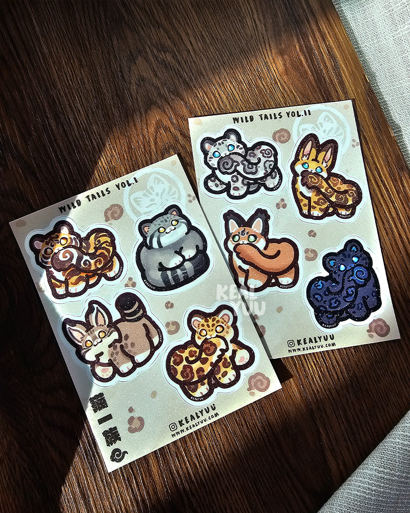 A6 Sticker Sheet | Cat Clan Series 2: Wild Tails