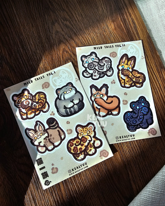 A6 Sticker Sheet | Cat Clan Series 2: Wild Tails