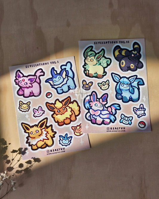 A6 Sticker Sheet | Fandom Clan Series 1: Eeveelutions