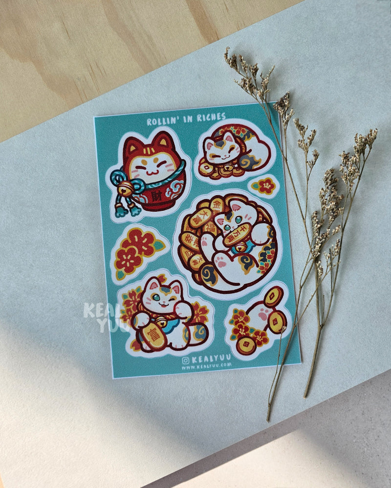 Sticker Sheet | Rollin' In Riches