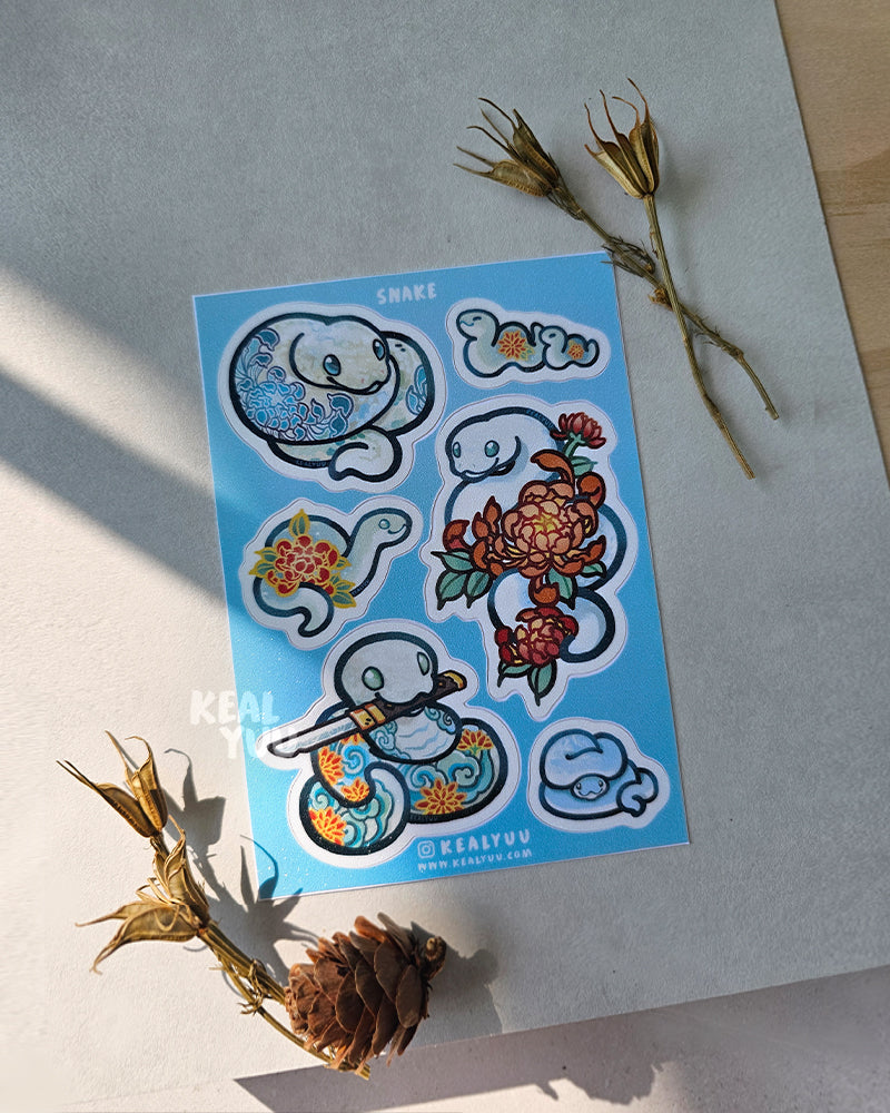 Sticker Sheet |  Snake