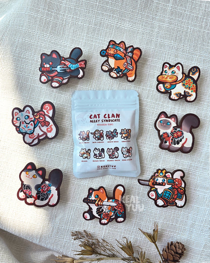 Wooden Pins Blind Bag | Cat Clan Series 1: Alley Syndicate